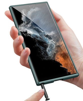 Galaxy S22 Ultra Kılıf Patinda Silikon Kıpta Kapak