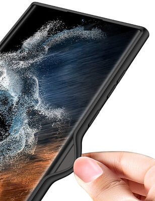 Galaxy S22 Ultra Kılıf Patinda Silikon Kıpta Kapak