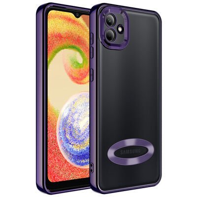 Galaxy A03 Kılıf Kamera Korumalı Logo Gösteren Patinda Omega Kapak