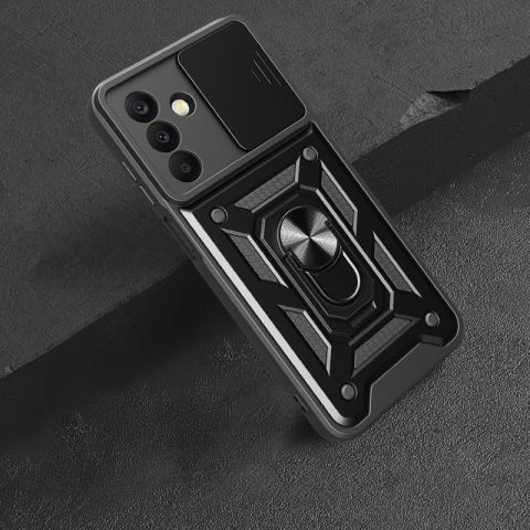 Galaxy A26 Kılıf Magnetik Standlı Kamera Korumalı Patinda Sürgülü Vega Kapak
