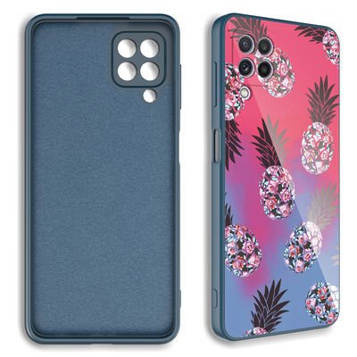 Galaxy M22 Kılıf Kamera Korumalı Desenli Sert Silikon Patinda Epoksi Kapak