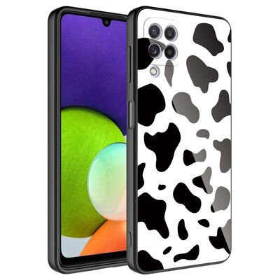 Galaxy M22 Kılıf Kamera Korumalı Desenli Sert Silikon Patinda Epoksi Kapak