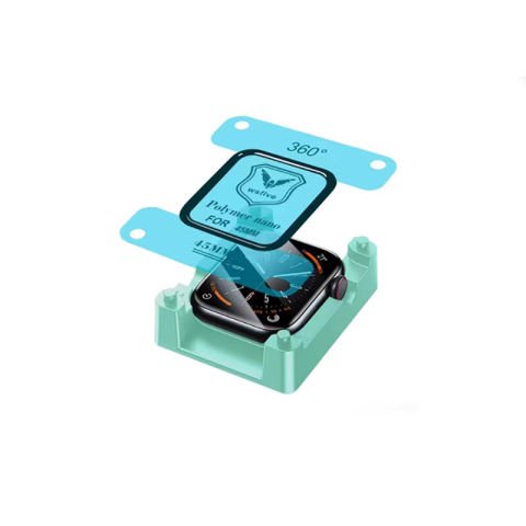 Apple Watch 7 45mm Patinda Polymer Nano Ekran Koruyucu + Kolay Uygulama Aparatlı