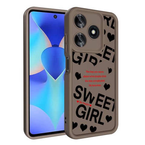 Tecno Spark 10C Kılıf Kamera Korumalı Baskılı Arka Yüzey Patinda Klas Kapak