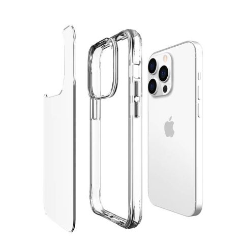 Apple iPhone 14 Pro Max Kılıf Patinda Şeffaf Ultra İnce Airbag Tasarımlı Okka Kapak