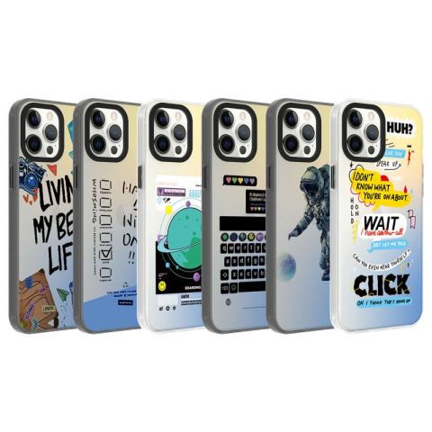 Apple iPhone 12 Pro Max Kılıf Desenli Patinda Dragon Sert Kapak