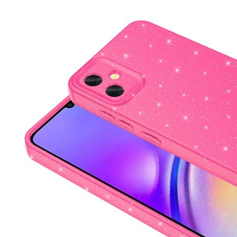 Galaxy A05 Kılıf Kamera Korumalı Simli Lüks Patinda Koton Kapak