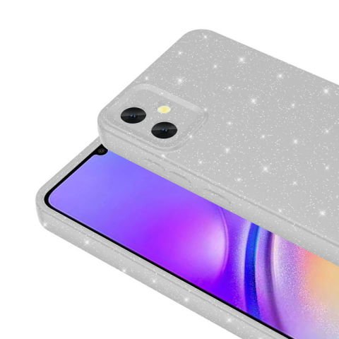 Galaxy A05 Kılıf Kamera Korumalı Simli Lüks Patinda Koton Kapak
