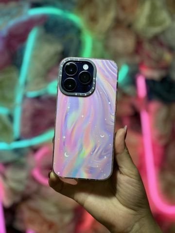 iPhone Hologramlı Momento Kılıf - Rainbow