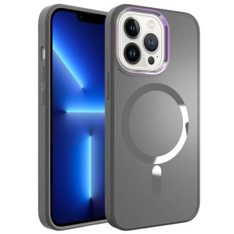 Apple iPhone 12 Pro Max Kılıf Magsafe Wireless Şarj Özellikli Patinda Stil Kapak
