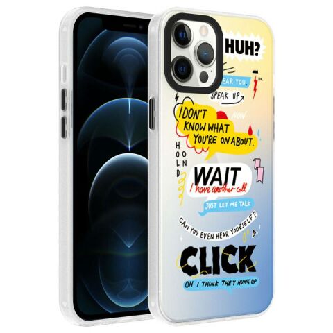 Apple iPhone 12 Pro Kılıf Desenli Patinda Dragon Sert Kapak