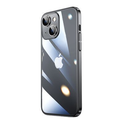 Apple iPhone 14 Plus Kılıf Sert PC Renkli Çerçeveli Patinda Riksos Kapak
