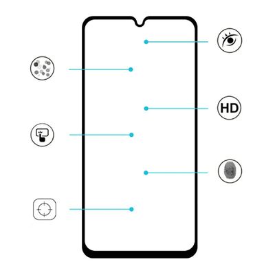 Galaxy M31 Patinda Kenarları Kırılmaya Dayanıklı Cam Ekran Koruyucu