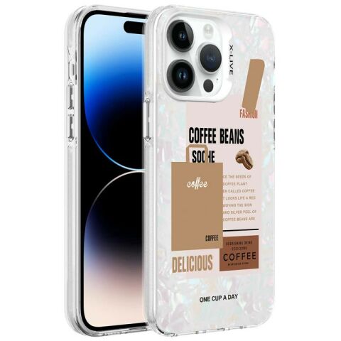 Apple iPhone 14 Pro Kılıf Mermer Desenli Patinda Marbello Kapak