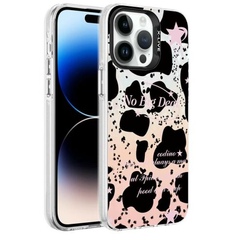 Apple iPhone 14 Pro Kılıf Mermer Desenli Patinda Marbello Kapak